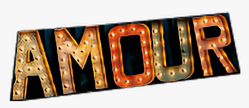 #amour #lights #sign #marquee #textstickers #word #vintage - Belt, HD Png Download, Free Download