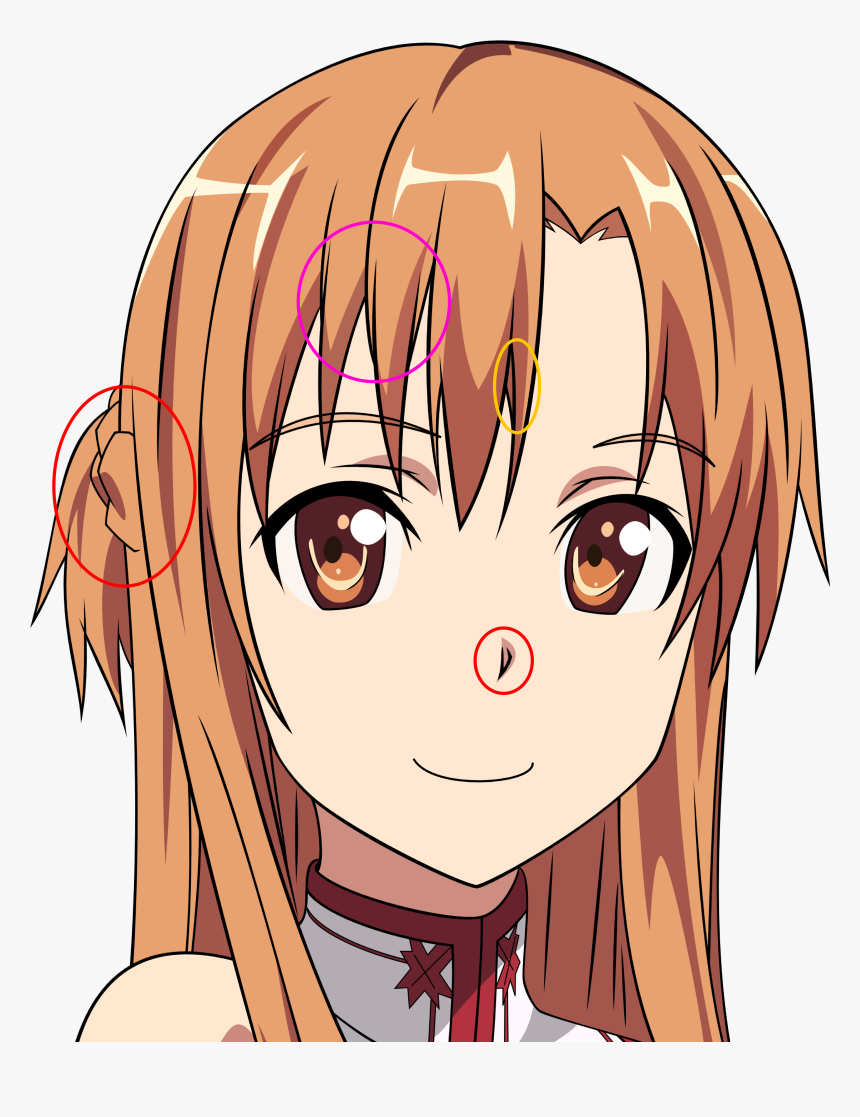 Asuna Face Png, Transparent Png, Free Download