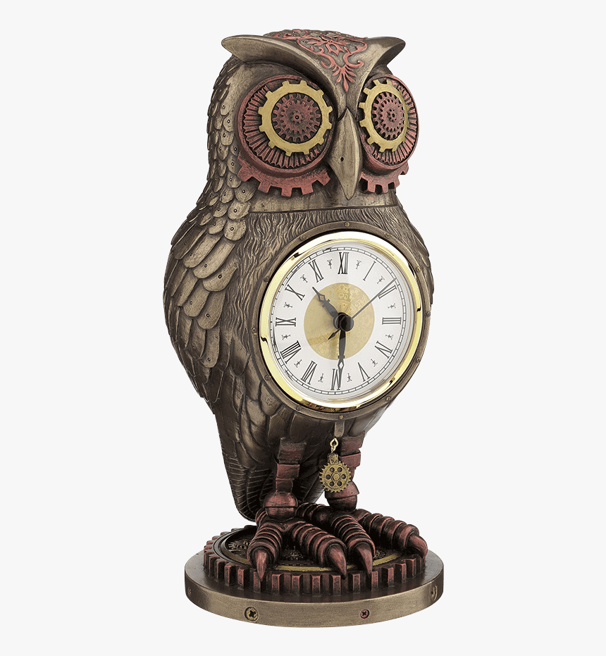 Steampunk Owl Clock, HD Png Download, Free Download