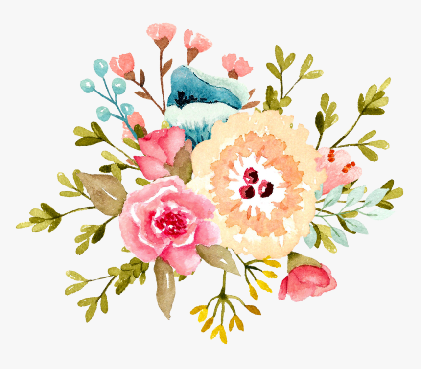 Rounded Wildflower Bunch, HD Png Download - kindpng