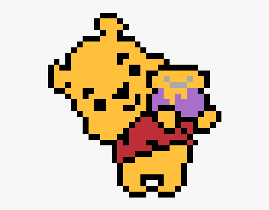 Pixel Art Winnie The Pooh, HD Png Download, Free Download