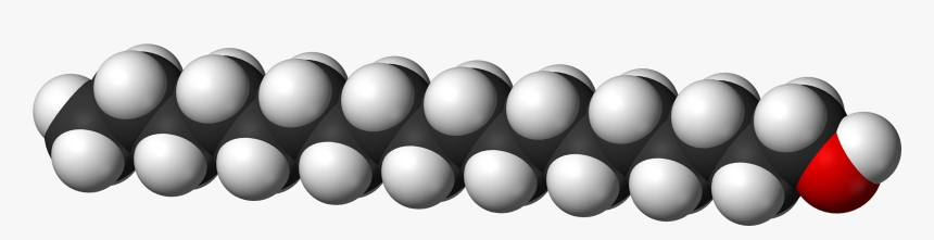 Stearyl Alcohol 3d Vdw - Stearyl Alcohol 3d Structure, HD Png Download, Free Download