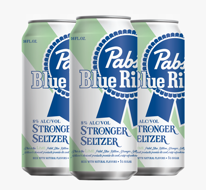 Pabst Blue Ribbon Alcoholic Seltzer With Lime - Pabst Blue Ribbon, HD Png Download, Free Download