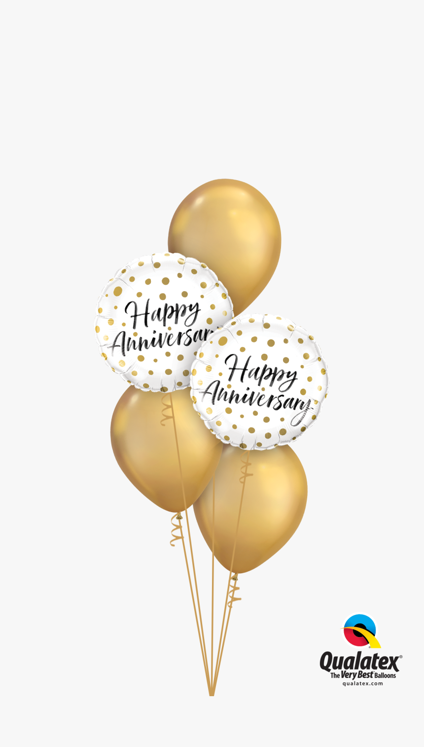 Chrome Gold Happy Anniversary"
 Data Max Width="1400"
 - Balloon, HD Png Download, Free Download
