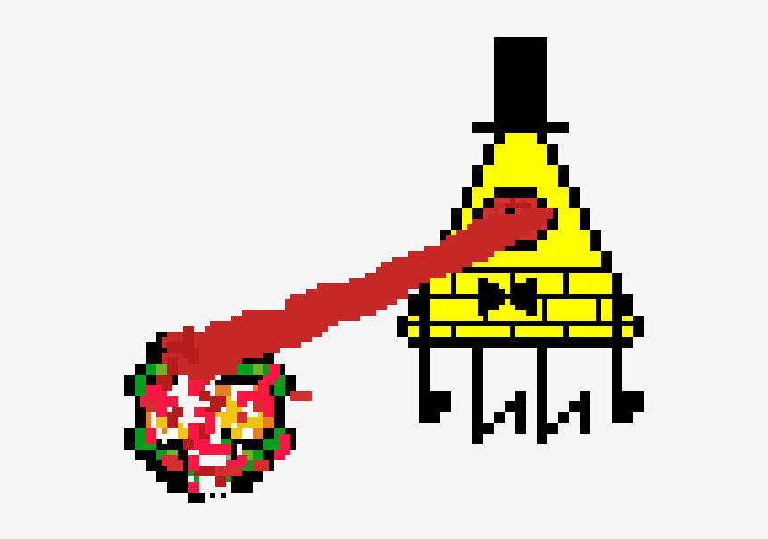 Bill Cipher Gravity Falls Pixel Art, HD Png Download, Free Download