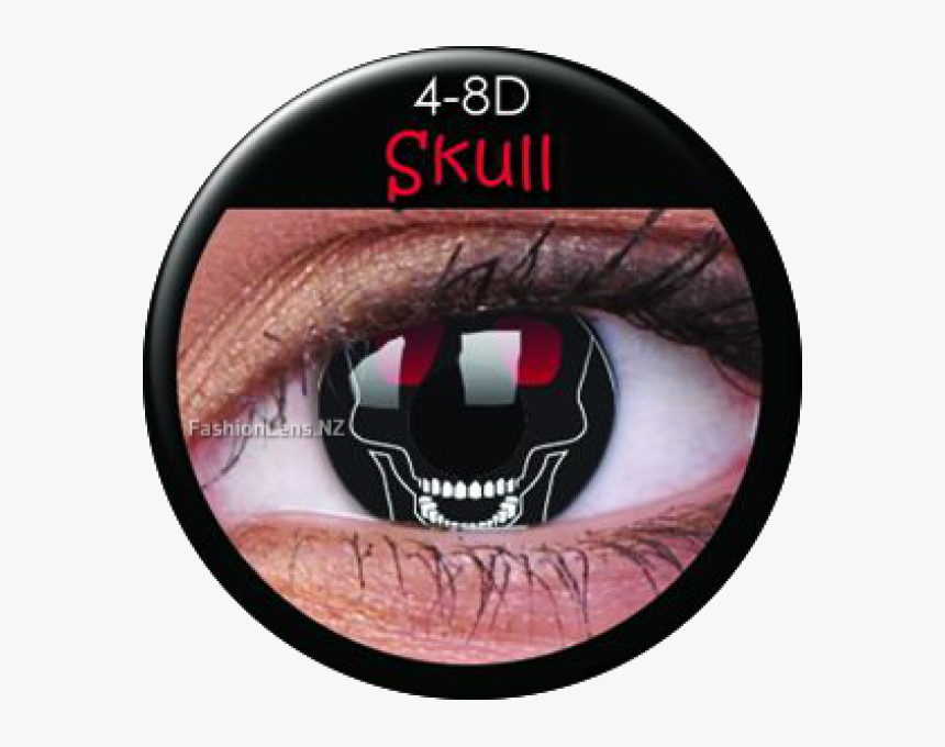 Colourvue Crazy Contact Lens Skull - Batman Contact Lenses, HD Png Download, Free Download