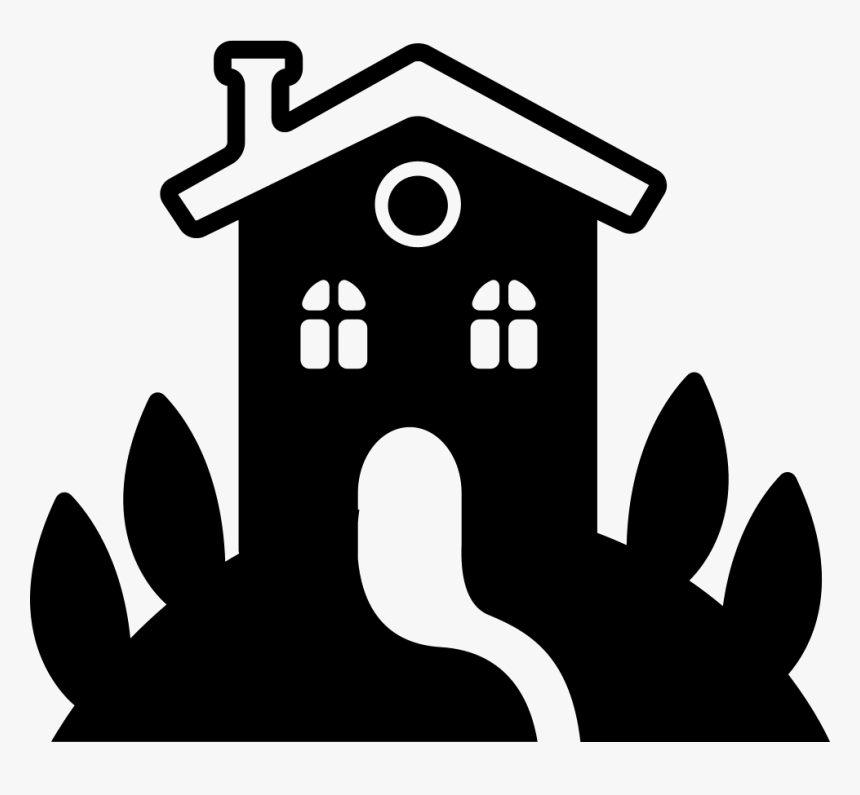 Rural Hotel House With Garden - Garden House Vector Png, Transparent Png, Free Download