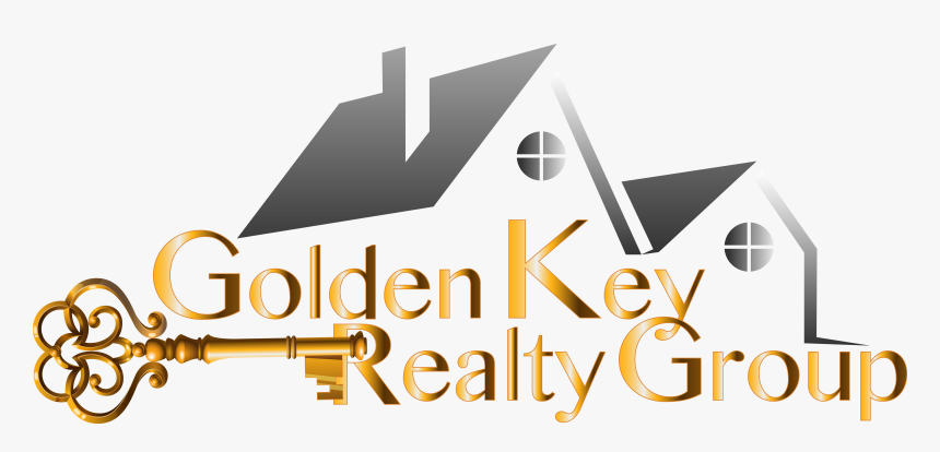 Golden Key Realty Group With House Background - Graphic Design, HD Png Download, Free Download