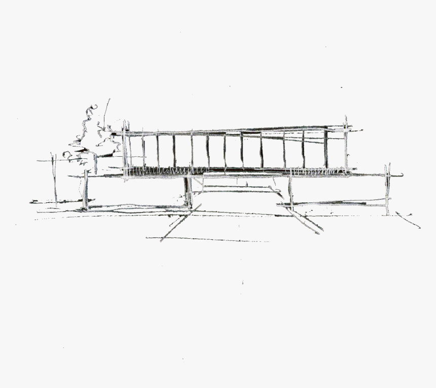 Frosted Glass House Sketch - Technical Drawing, HD Png Download - kindpng