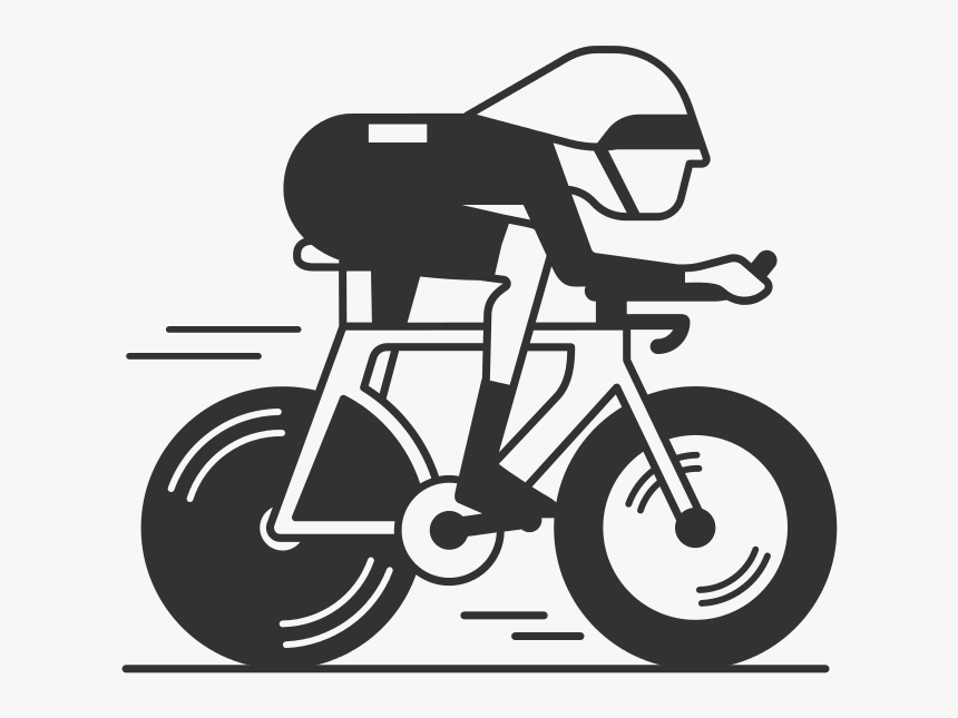 Time Trial Bicycle Clipart Clip Download Only Three - Time Trial Clip Art, HD Png Download, Free Download