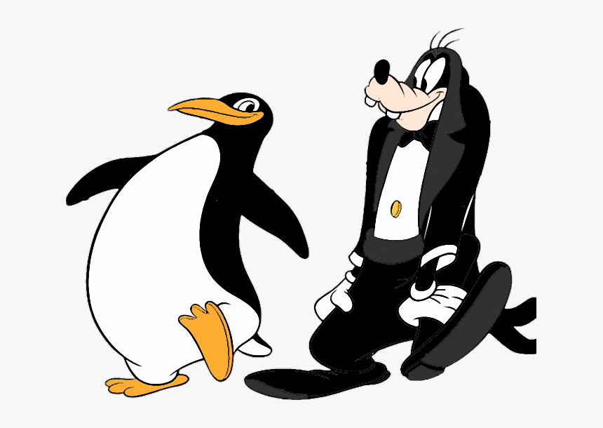 Animals Network Dance Animation Graphics Penguin Portable - Goofy And A Penguin, HD Png Download, Free Download