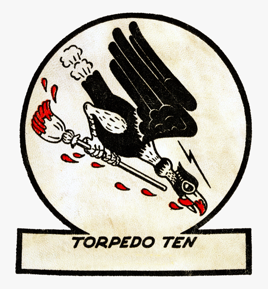 Torpedo Squadron 10 Insignia, 1943 - Grumman Avenger Torpedo Squadron 10 Buzzard Brigade, HD Png Download, Free Download