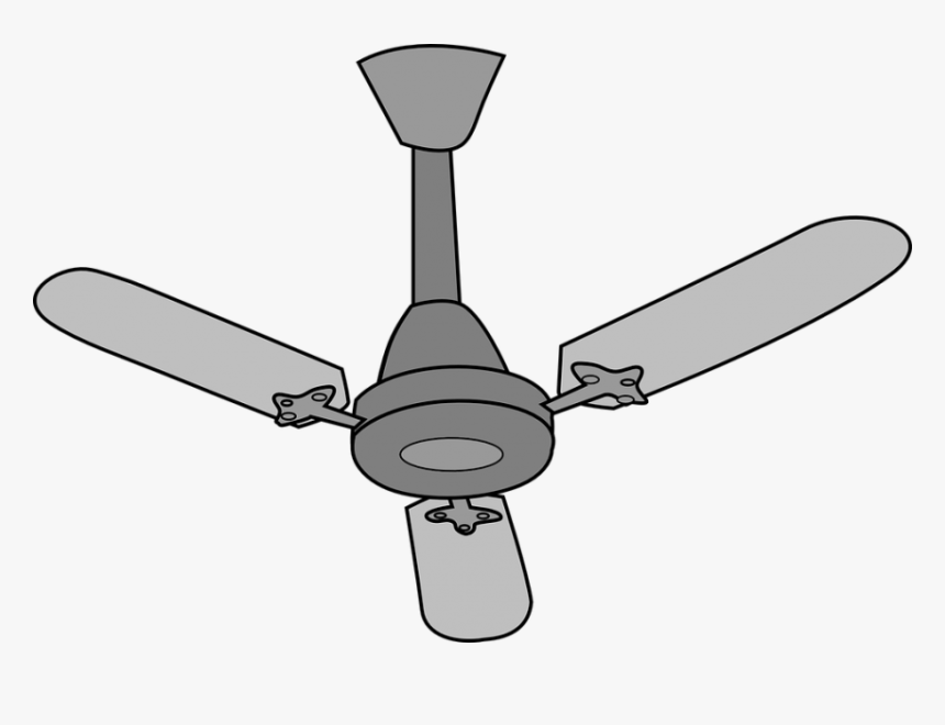 Electrical Ceiling Fan Png - Clip Art Of Fan, Transparent Png, Free Download