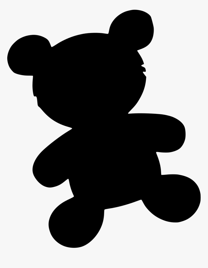 Teddy Bear Vector Silhouette, HD Png Download, Free Download