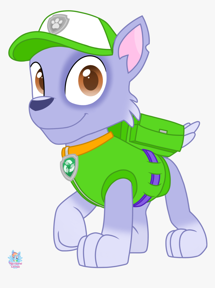 Rocky Paw Patrol Vector - Cartoon, HD Png Download, Free Download