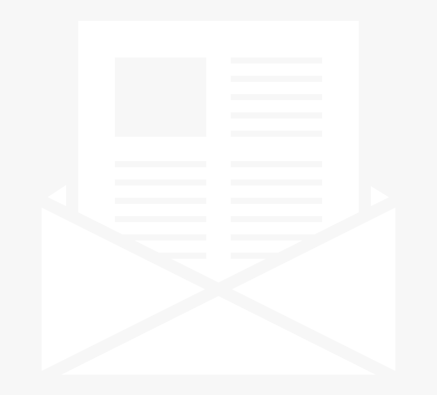 Newsletter Icon Png White, Transparent Png, Free Download