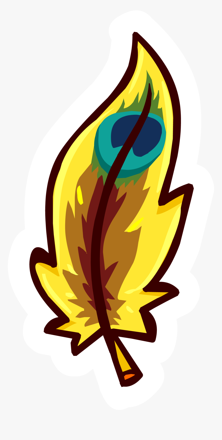 Feather Club Penguin Clipart , Png Download - Feather Emoticon, Transparent Png, Free Download