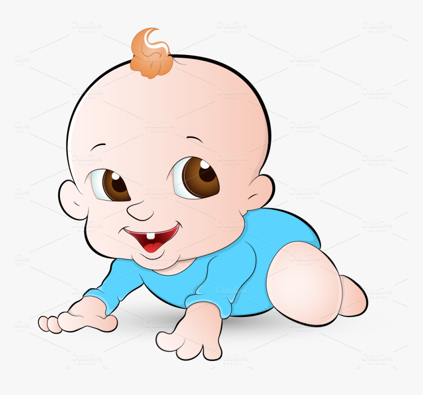 9 Png, Baby - Cara De Un Bebe Animado, Transparent Png, Free Download