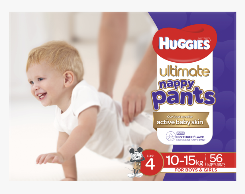 Huggies Ultimate Nappy Pants Size 4, HD Png Download, Free Download