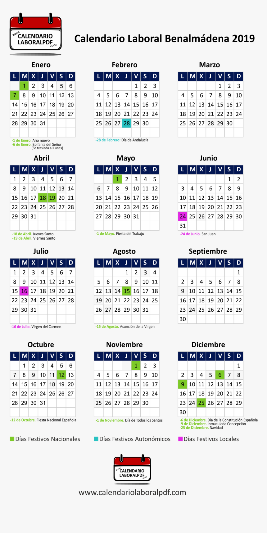 Calendario Laboral Elche 2019, HD Png Download, Free Download