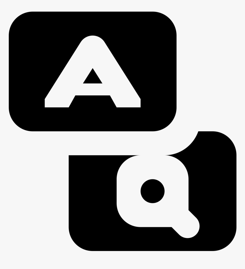 The Icon Faq Is Two Squares On Top Of Each Other With - Traffic Sign, HD Png Download, Free Download
