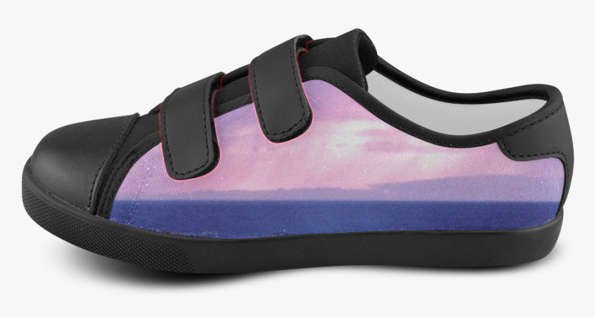 Purple Rain Velcro Canvas Kid"s Shoes - Skate Shoe, HD Png Download, Free Download