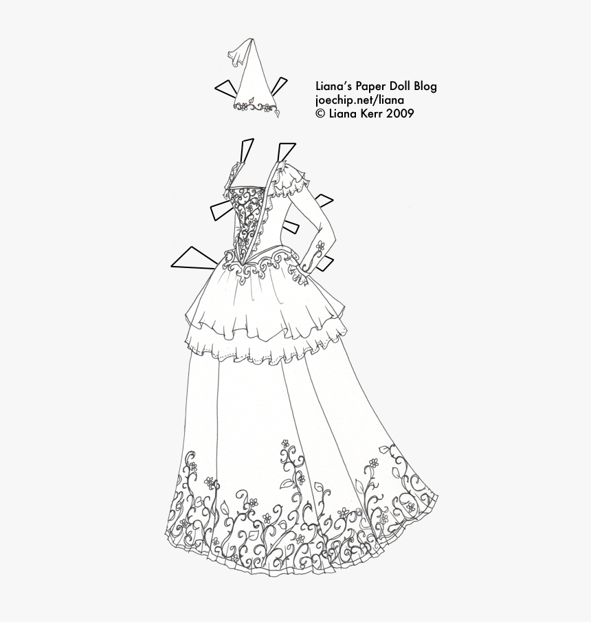 Paper Dolls Black And White Dress, HD Png Download, Free Download