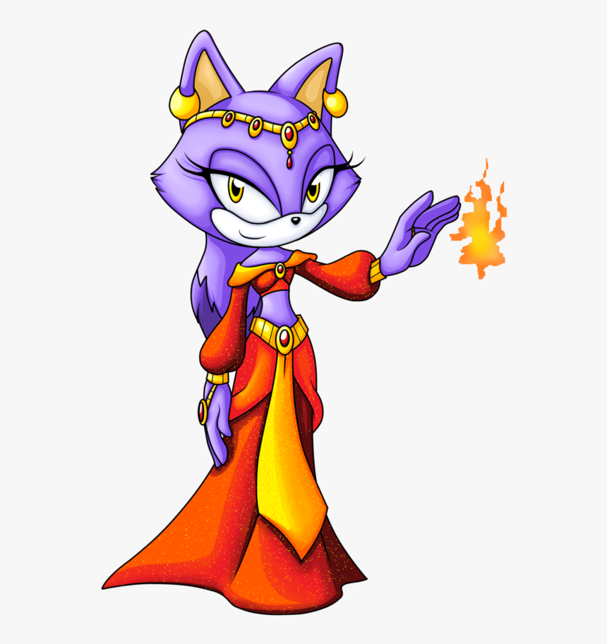 Fit For A Princess Sonic Edition - Blaze The Cat Dress, HD Png Download, Free Download