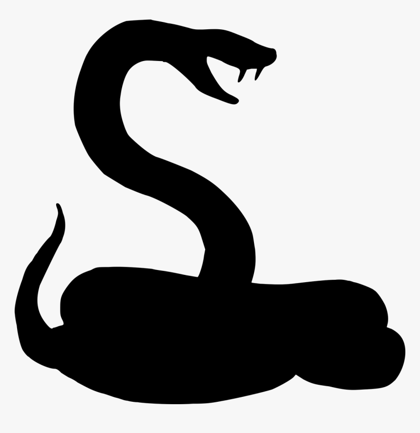 Snake Silhouette Transparent, HD Png Download, Free Download