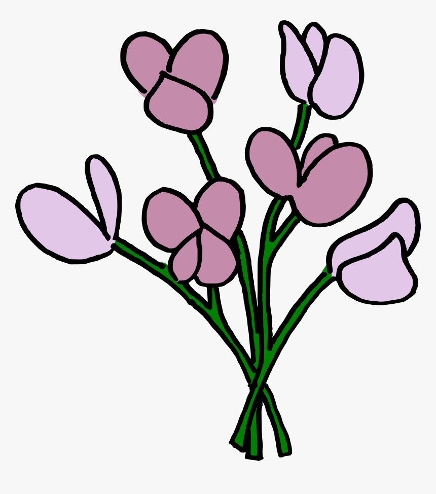 Transparent Smell Clipart - Sweet Pea, HD Png Download, Free Download