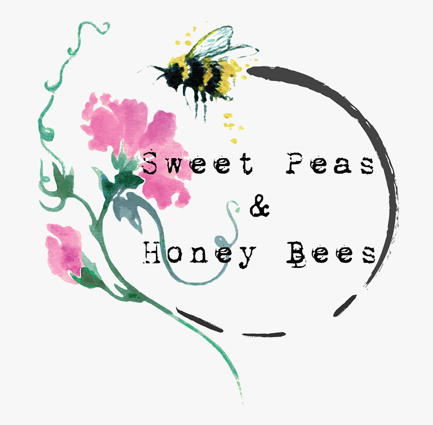 Bees On Sweet Peas, HD Png Download, Free Download