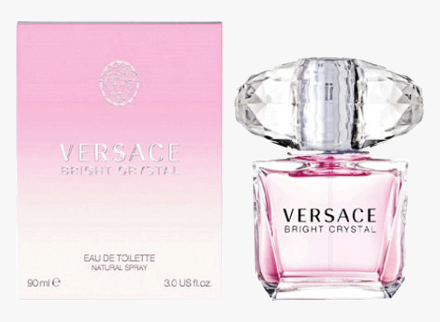 Versace Bright Crystal For Ladies Edt 90 Ml - Background Transparent Versace Bright Crystal, HD Png Download, Free Download