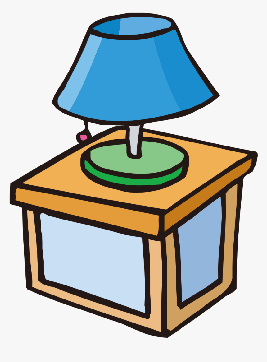 Nighlight Clipart Svg Download Night Light Clipart - Cartoon Lamp On Table, HD Png Download, Free Download