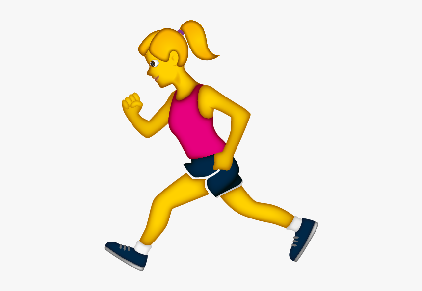 Woman Run Emoji Png, Transparent Png, Free Download