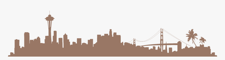 Seattle Skyline Silhouette, HD Png Download, Free Download
