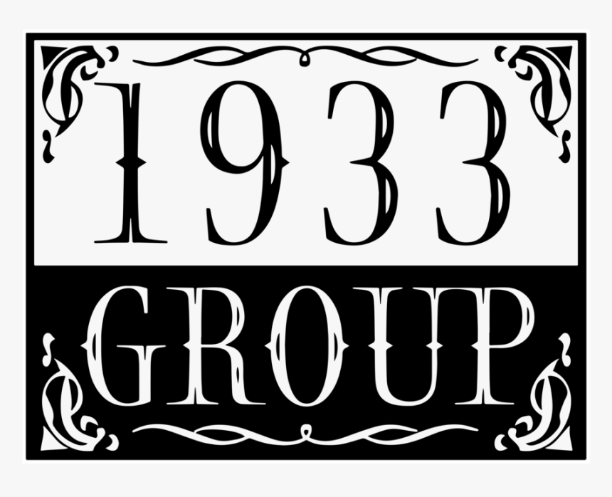 1933group White Outline 01 - Calligraphy, HD Png Download, Free Download