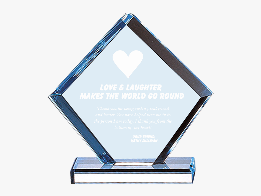 Diamond Shape Acrylic Award, HD Png Download, Free Download