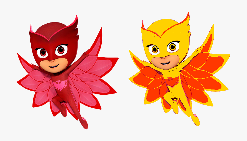 Pj Mask Cousins Clipart Big Small Family Printable - Owlette Pj Masks Png, Transparent Png, Free Download