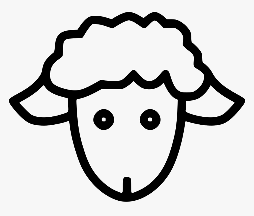 Lamb Cute Animal Kid - Sheep Face Clipart, HD Png Download, Free Download