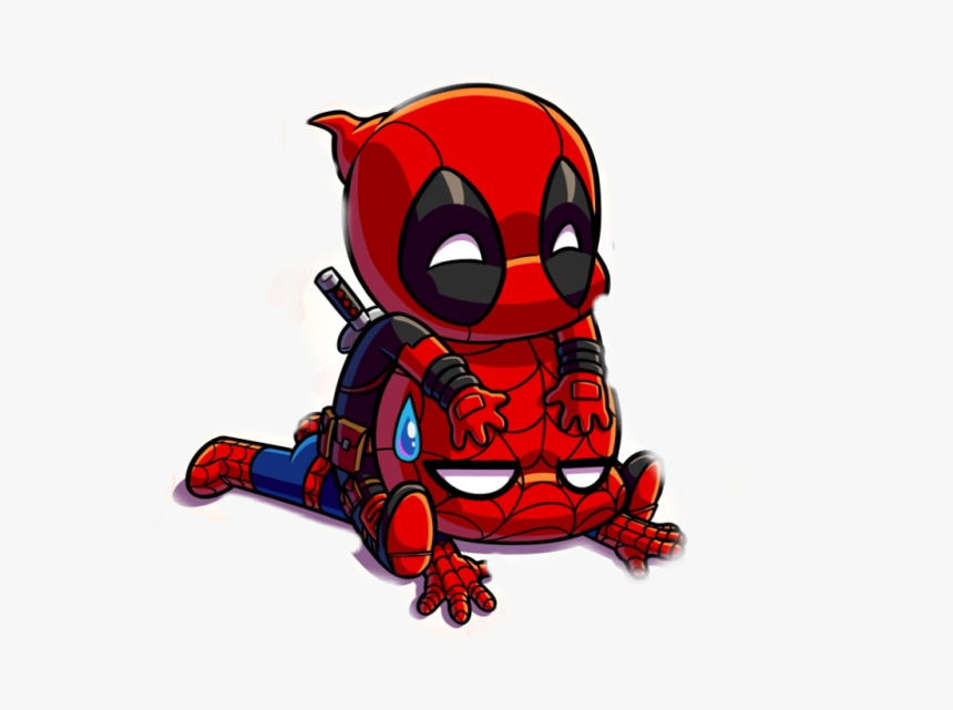 Sticker By Lavin - Deadpool Baby Y Spiderman, HD Png Download, Free Download