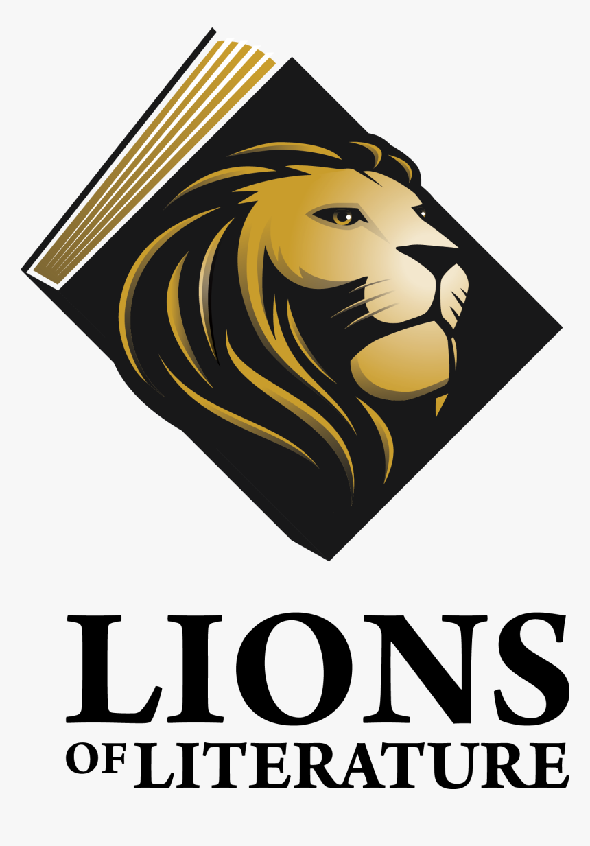 Lionsofliterature 1 Winner - Lion Logo Book, HD Png Download, Free Download