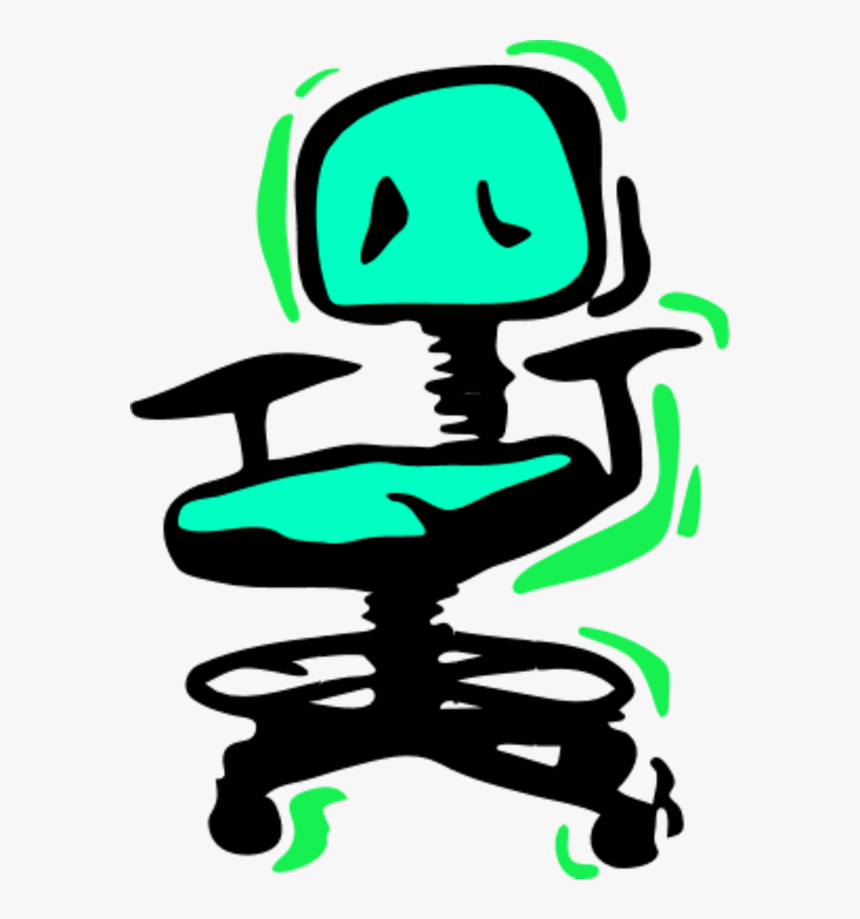 Fat Guy Sitting - Office Chair Clip Art, HD Png Download, Free Download