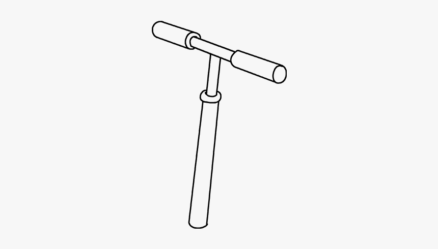 How To Draw Scooter - Drawing, HD Png Download, Free Download