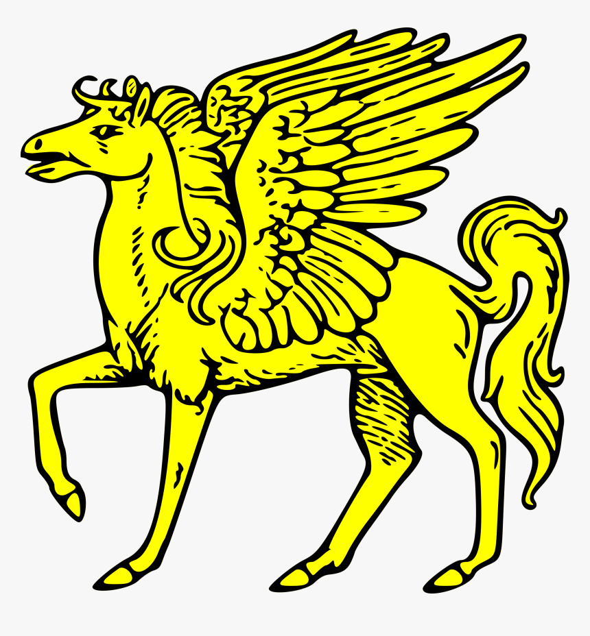 Pegasus Clipart Clip Art - Coat Of Arms Animals Png, Transparent Png, Free Download