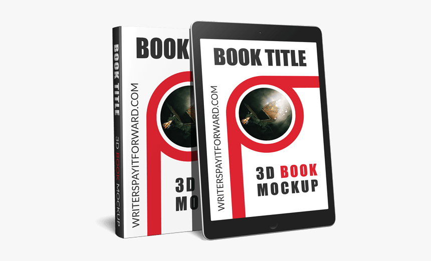 3d Book Mockup Screen Hardcover - General Supply, HD Png Download, Free Download