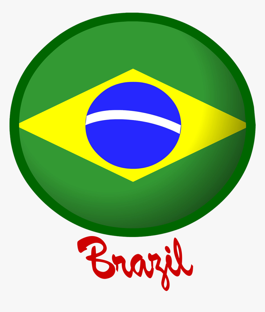 Brazil Flag Png Free Pic - Circle, Transparent Png, Free Download