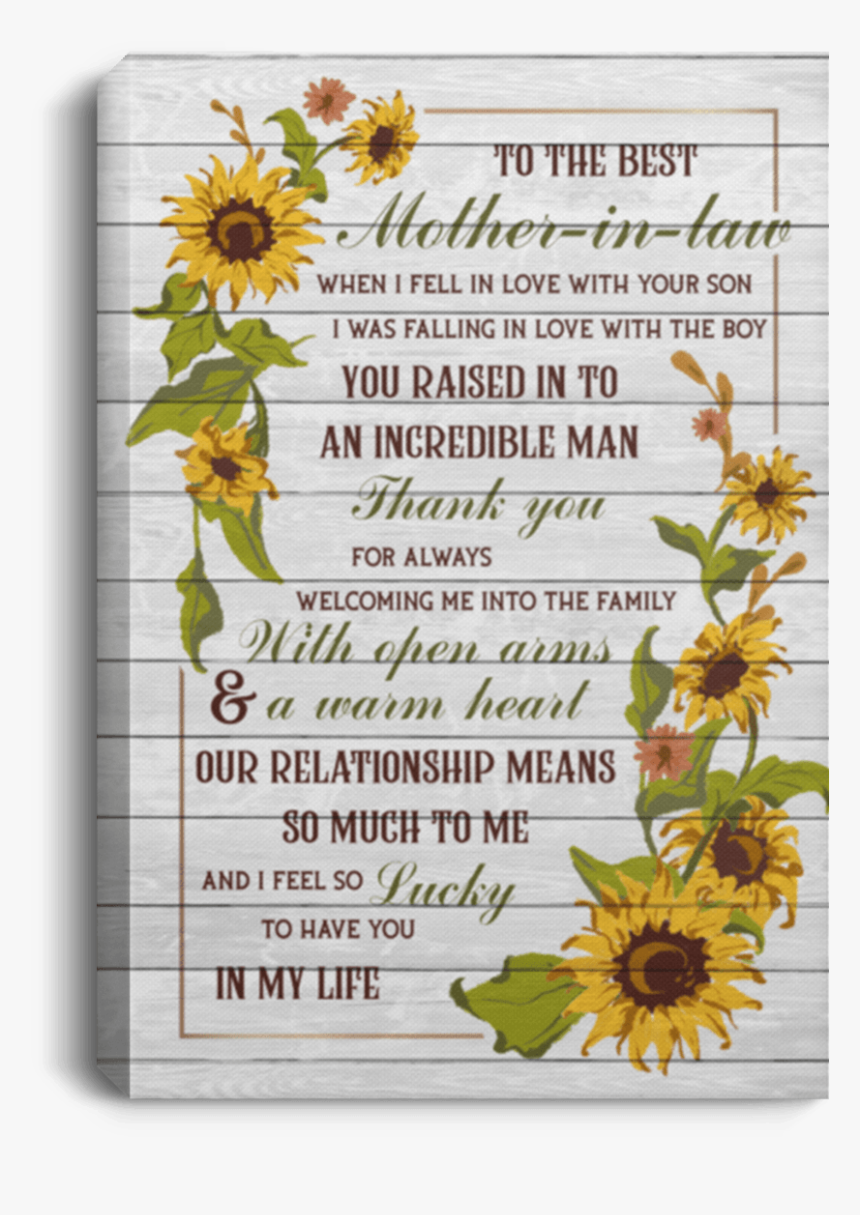 Mother In Law And Sunflowers, HD Png Download, Free Download