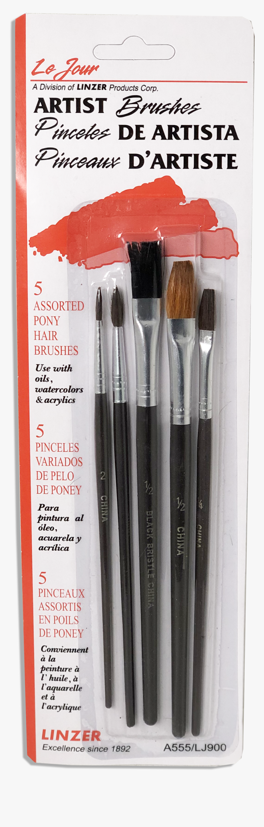 5 Pc Artis Brushes Pinceaux D Artiste, HD Png Download, Free Download