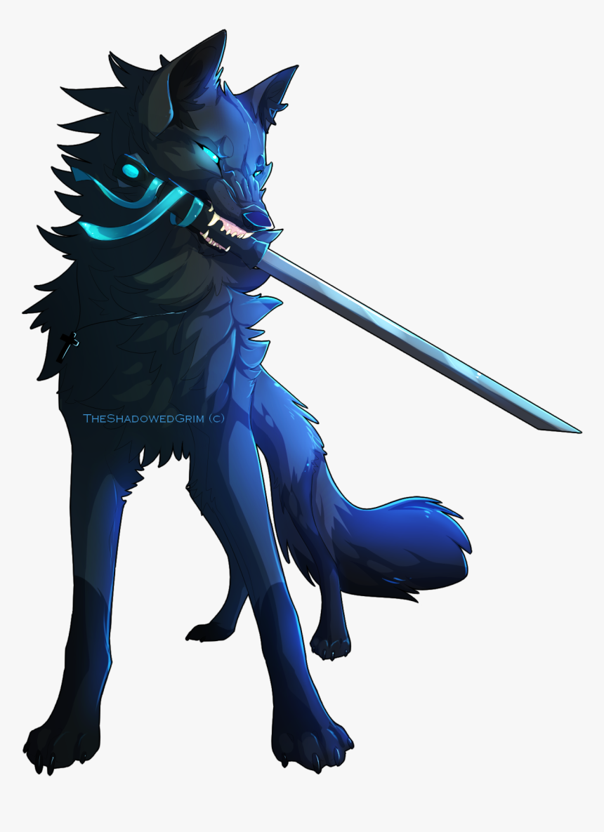 Tremur Male Rude At Times,quiet,confident, Strong,and - Anime Wolf With Sword, HD Png Download, Free Download