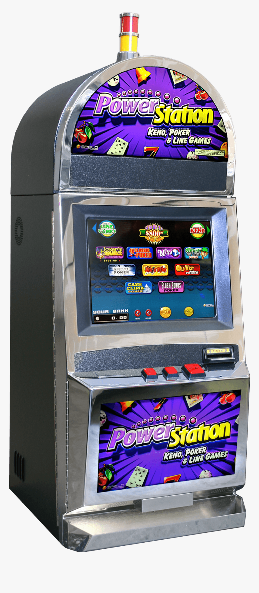 Spielo Ps Plus Gaming Machine - Video Game Arcade Cabinet, HD Png Download, Free Download